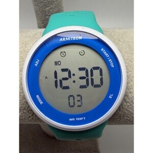 Armitron‎ Pro Sport 40/8423 Green Digital Ladies Watch 43MM 8.5"